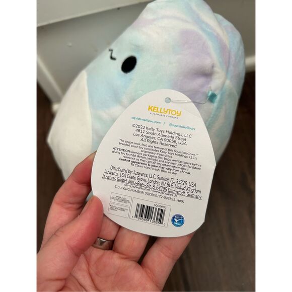 Squishmallows Kellytoy NWT Sea Life Squad 8" Laslow the Beluga Plush Doll Toy - Picture 3 of 6